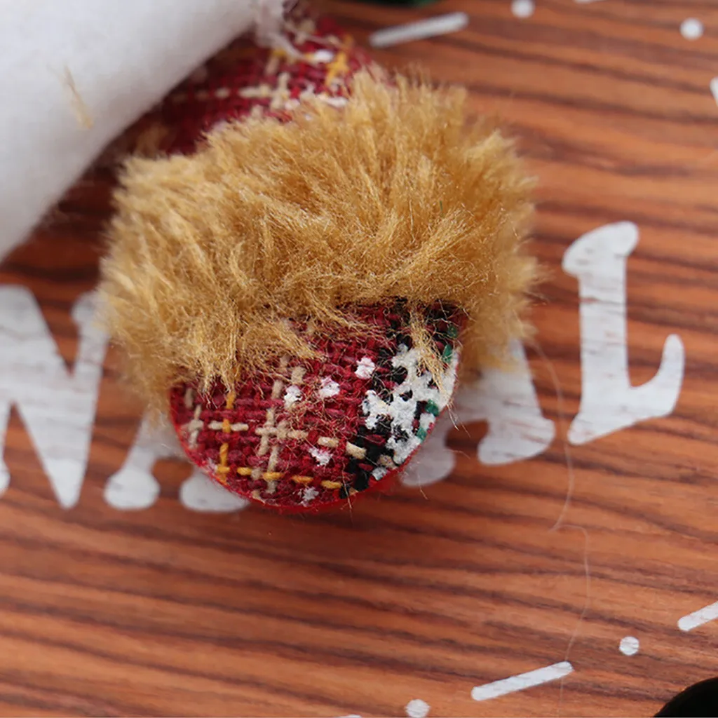 Подвески Деревянные со знаком для пожилых людей снеговик олень медведь ткань