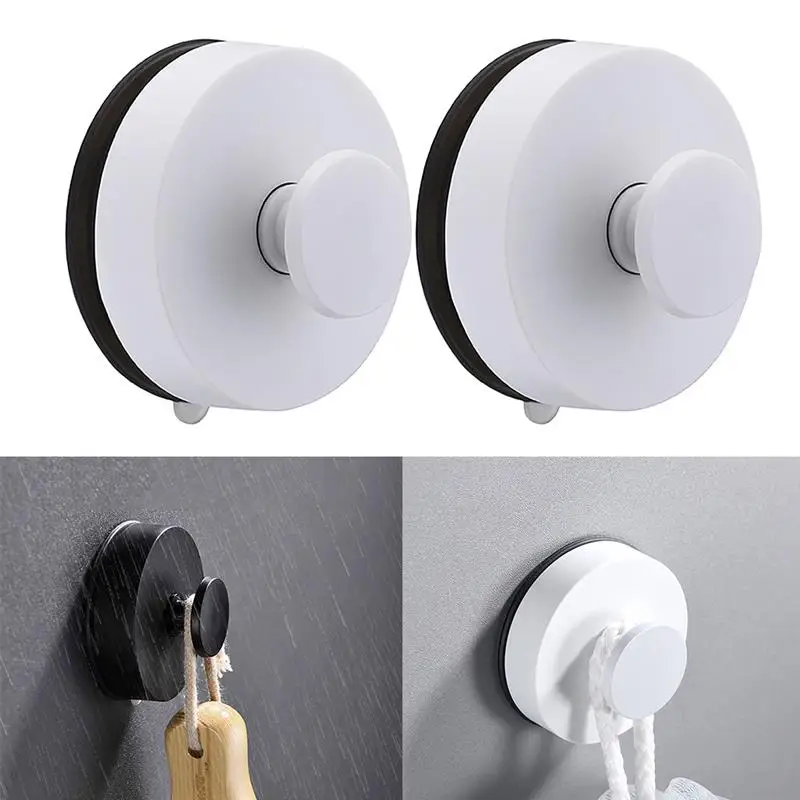 

2PCS Wall Hook Creative Punch Free Adhesive Hook Clothes Hook Strong Wall Hanger Rack for Home Closet