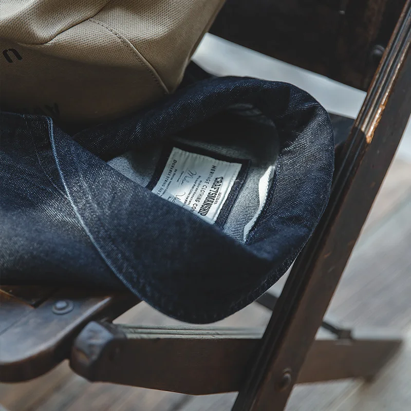 Мужская Повседневная джинсовая куртка Maden винтажная синяя | одежда