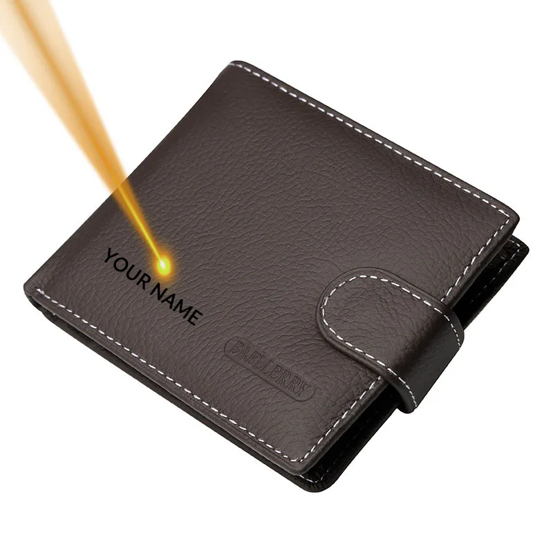 Кошелек для мужчин из мягкой натуральной кожи с отделениями для карт, брендовый, роскошный дизайнерский, двухскладочный, минималистичный, маленький, короткий, с карманом для мелочей.
