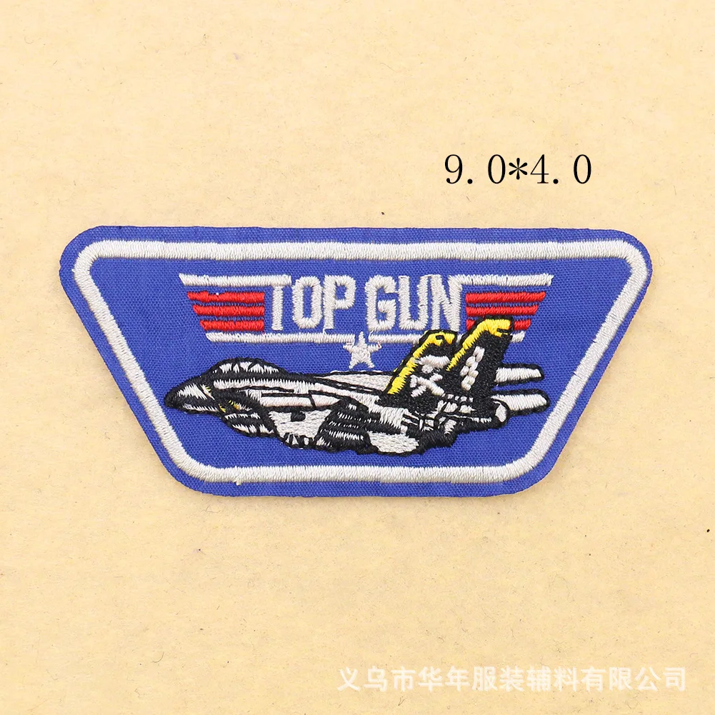 Вышитые тканевые нашивки с пистолетом из фильма Top Gun значки ВВС США аксессуары