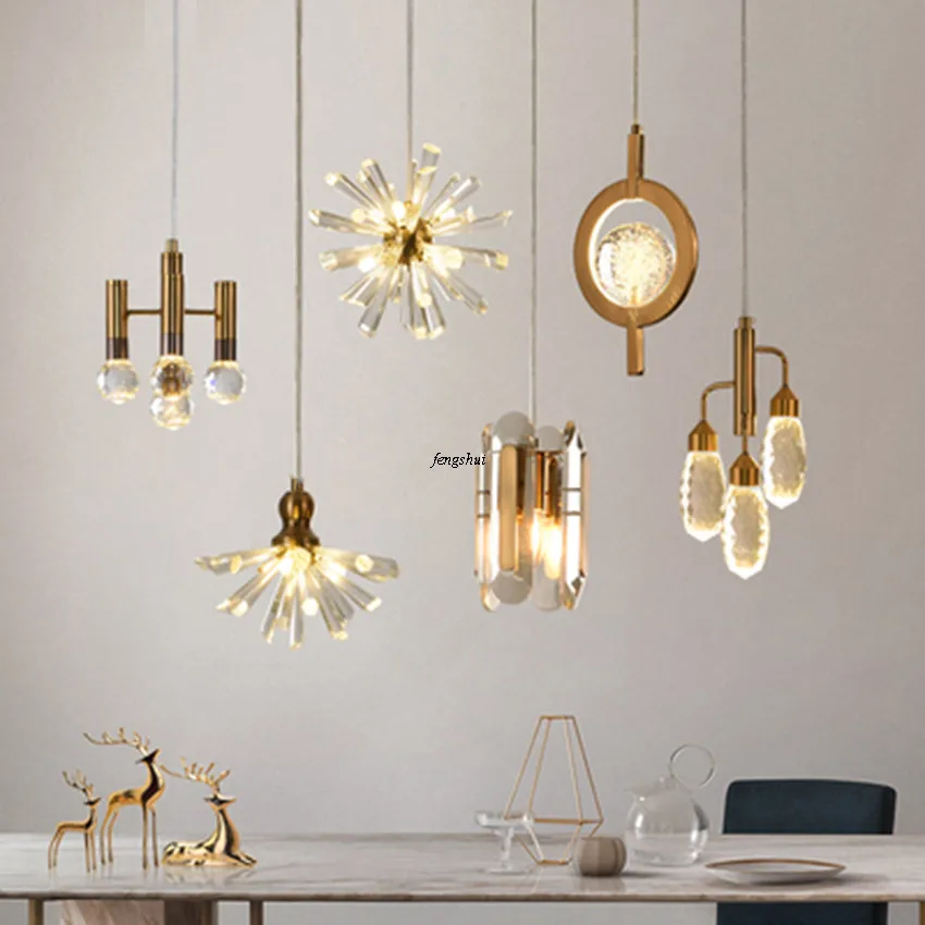 Постмодерн роскошный светодиодный хрустальный подвесной светильник s ing