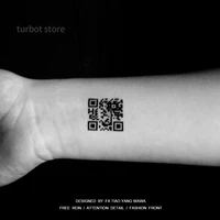 scanning the qr code tattoo sticker is i love you confession tattoo