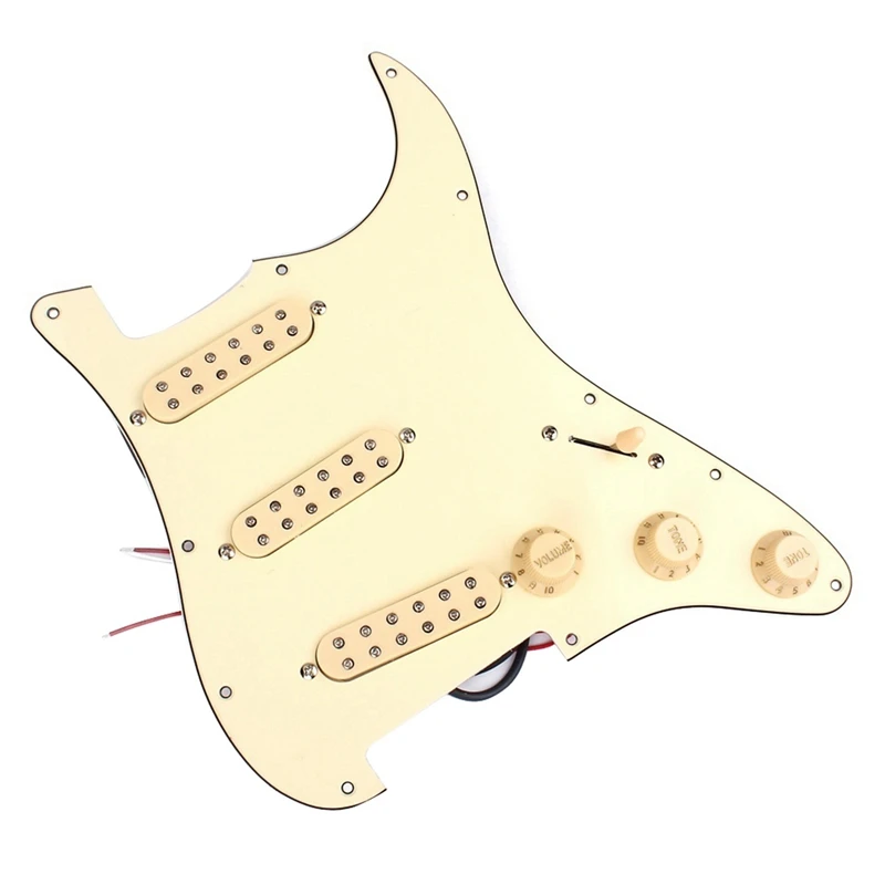 

1 Pcs 500K Short Split Audio Taper Push/Pull Potentiometer & 1 Pcs Prewired Loaded 3-Ply HHH Single Coil Pickups Set