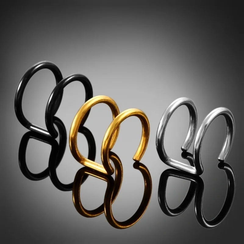 3 пары 16 г нержавеющая сталь неимитация пирсинга губ Нос Кольцо клипса хрящевая