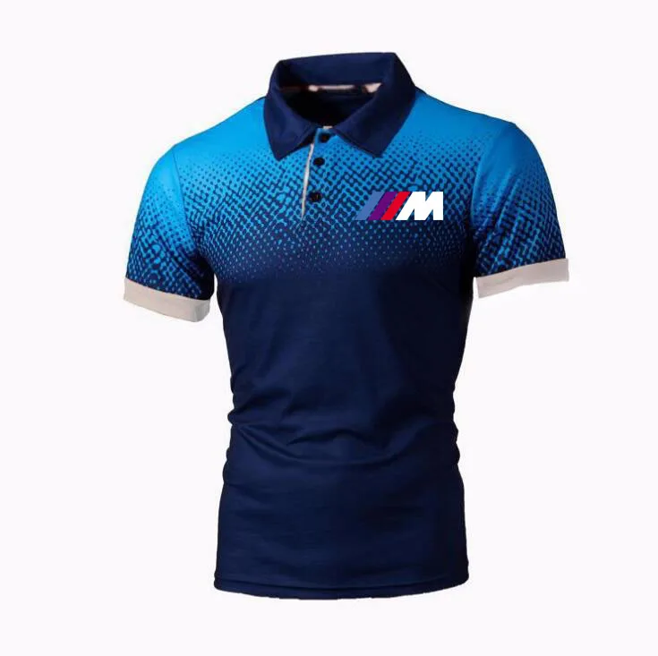 Футболка мужская с коротким рукавом и логотипом автомобиля хлопок повседневная