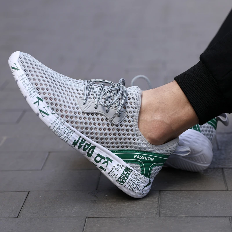 

Men's Sports Shoes Mesh Breathable Sports Shoes 2021 Summer High Quality Platform Casual Lightweight Soft Fashion Shoes