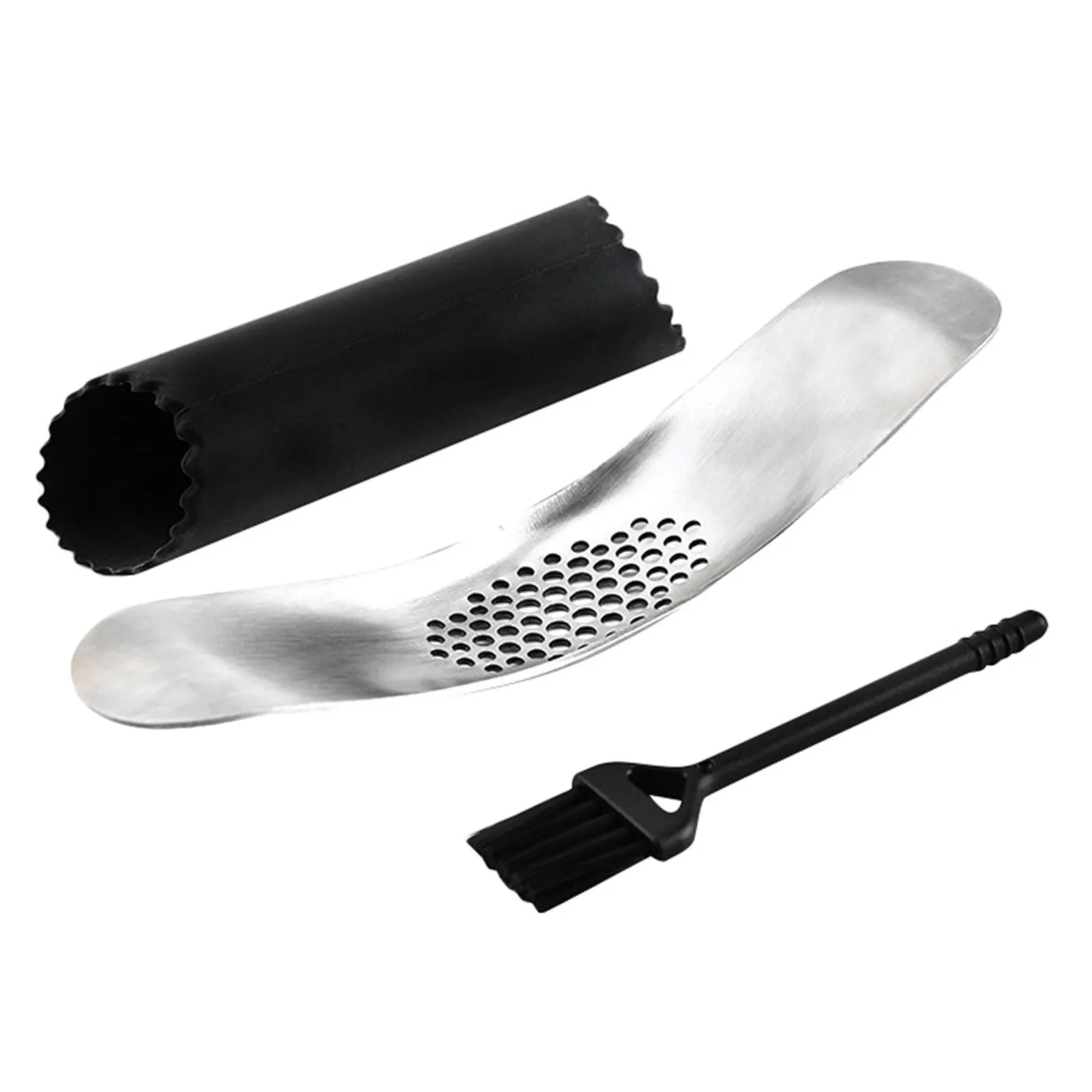 Ручной пресс для чеснока из нержавеющей стали в форме дуги лодки давилка два одном открывалка бутылок трех