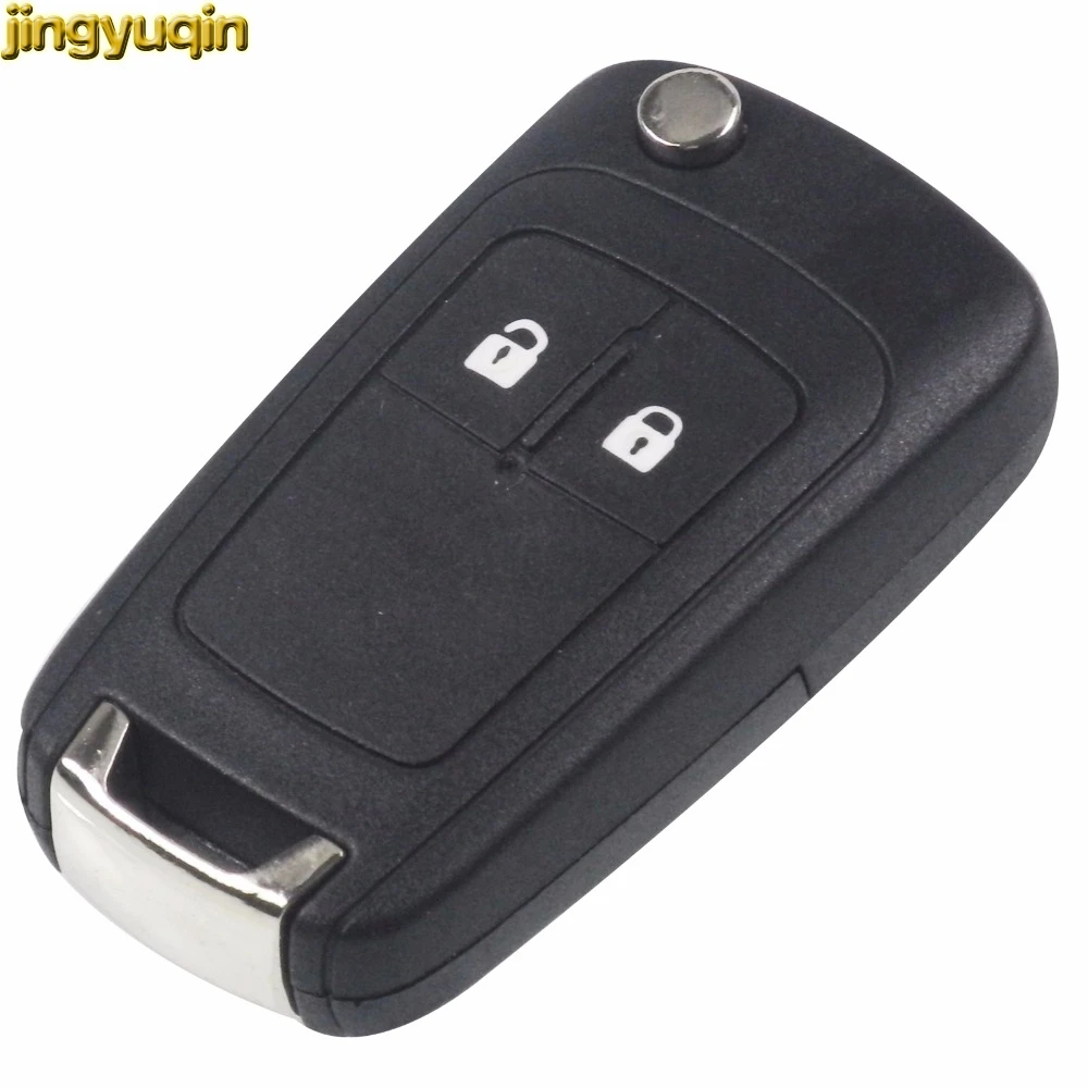 Jingyuqin складной 2 кнопки дистанционного авто ключ чехол Корпус FOB для OPEL Zafira Astra