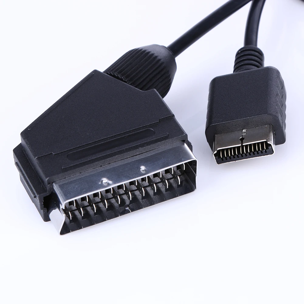 1 8 m RGB Scart кабель для ps2 SCART ТВ AV привести PAL консольный Шнур Playstation PS1 PS2 PS3 тонкая