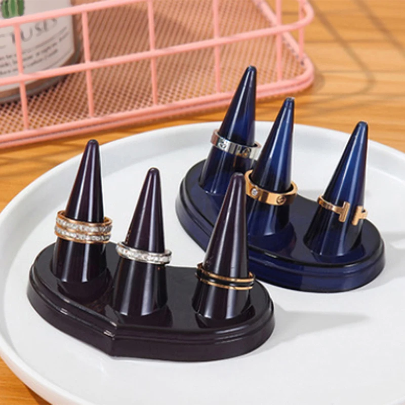 Винтажная пластиковая подставка для хранения ювелирных изделий в виде конуса на