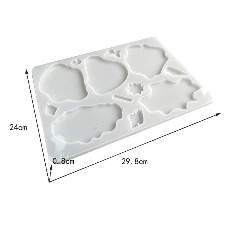 

Flowers Tray Cup Mat Mold DIY Crafts 1Set Coasters Silicone Molds UV Epoxy Resin Mould For Table Decoration Supplies