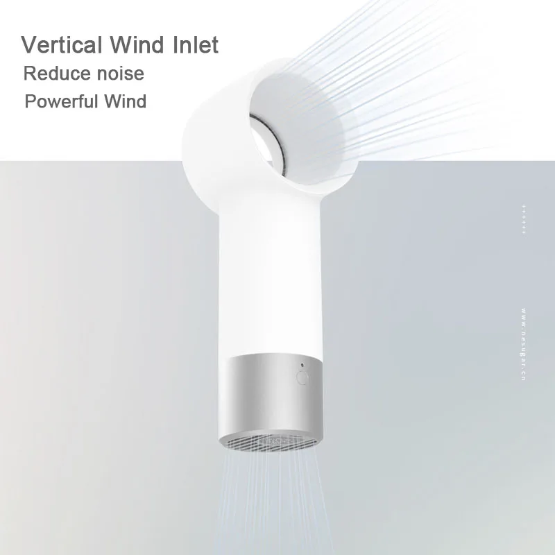 Портативный переносной безлопастный мини вентилятор для путешествий уличный