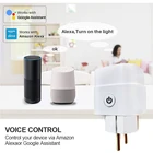 16A WiFi смарт-розетка Tuya дистанционного Управление монитор Мощность бытовая техника работает с Amazon Alexa Google Home гнездо не требуется