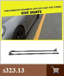 Передний бампер спойлер для Porsche Panamera 2010 2011 2012 2013 углеродный передний спойлер из углеродного волокна/FRP