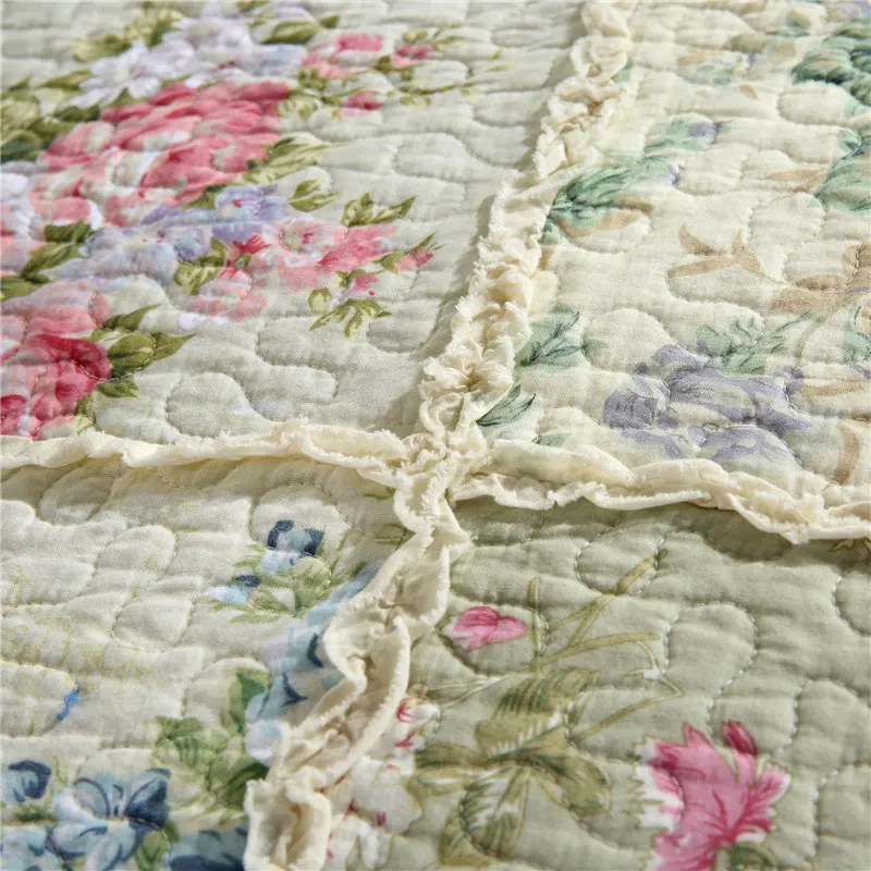 Комплект покрывала для кровати в Корейском стиле лоскутное двуспальное