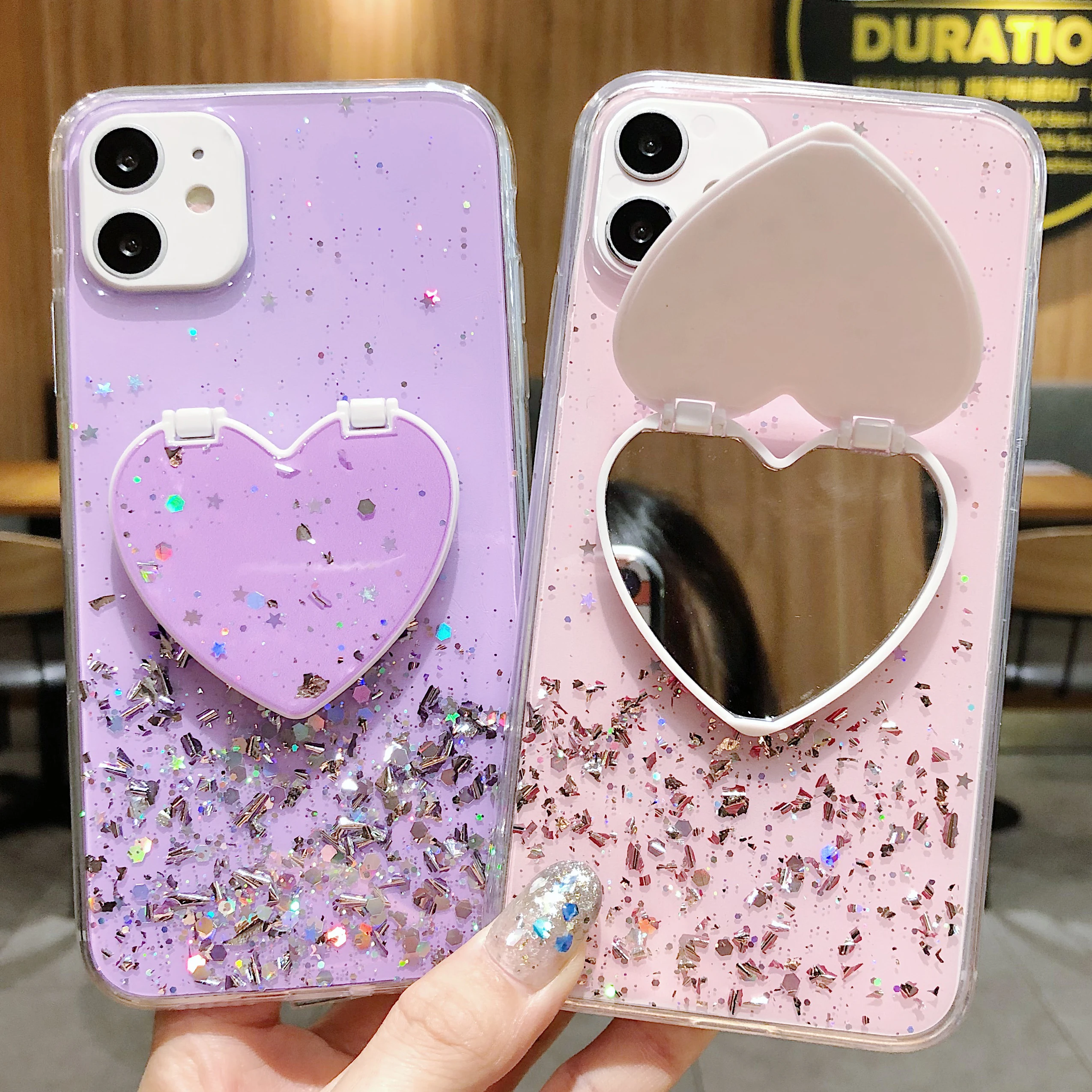 Зеркальный чехол подставка для iPhone 12 Pro 11 Max XR XS X 7 8 Plus 12Mini Pro|Бамперы| |