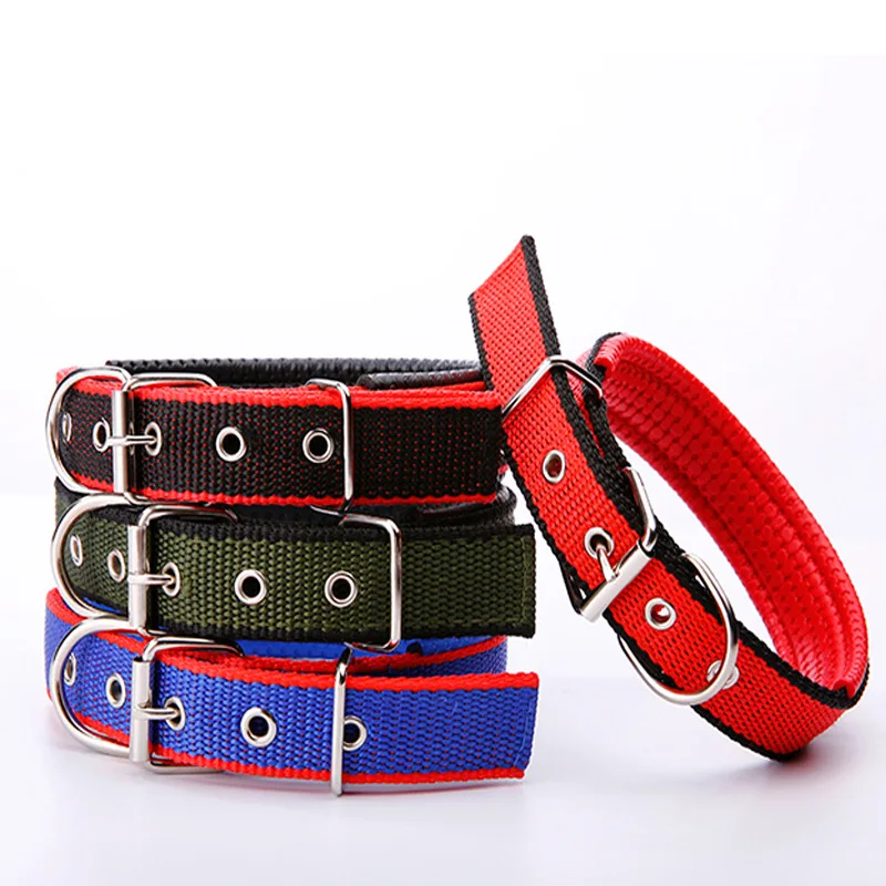 

Dog Collars With Lining Adjustable Pet Collar Soft And Strong For Small Medium Large Dog Teddy Keji Pitbull Bulldog Beagle