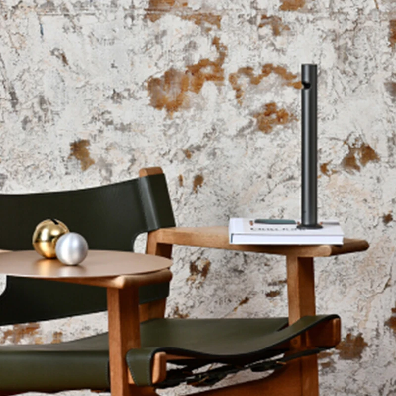

Jya Shin Kong Desk Lamp Glacier Silver high-end Minimalist Wireless Rechargeable Creative Lamp LED Touch Dimming bedroom bedside