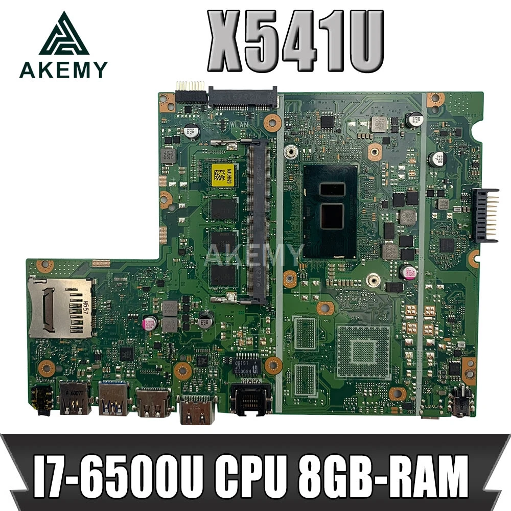 

Laptop motherboard For Asus X541U X541UVK X541UAK X541UA X541UV X541UJ mainboard Test OK w/ I7-6500U CPU 8GB-RAM