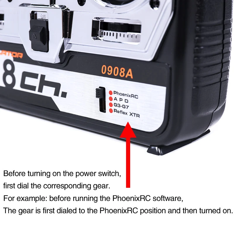 ZILUAC 8CH RC Flight Simulator Support Real G7 Phoenix 5.0 XTR Remote Control Helicopter Fixed-wing Drone (Model2)