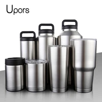 upors 304 stainless steel water bottle double wall vacuum beer kettle flasks with handle outdoor camping sport bottle