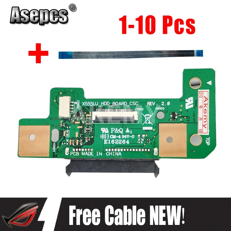 1-10 шт. Новинка для Asus X555U X555UA A555U F555U K555U X555UJ Rev 2 0 HDD плата жесткого диска 100%