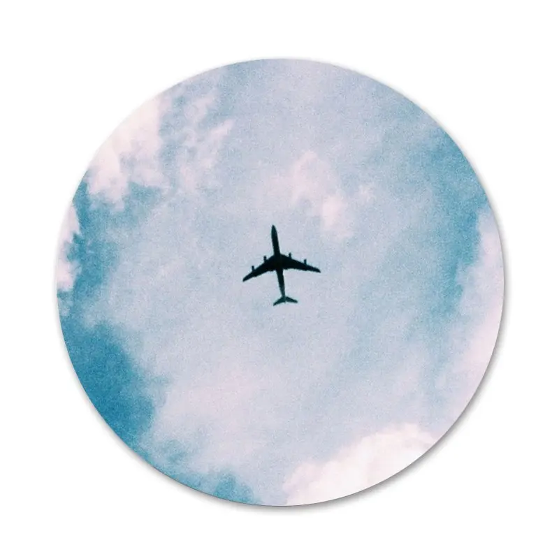 Самолет летать путешествия небо облако значок на булавке декоративные Броши