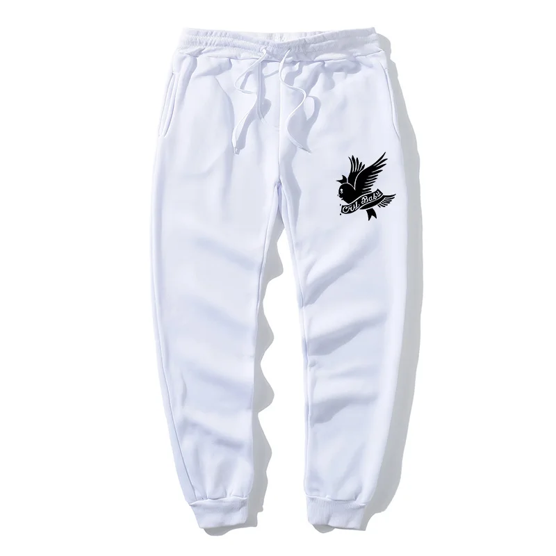 Brand cotton casual pants hip-hop street clothing lil.peep letter print trousers men and women jogger oversized sports | Мужская одежда