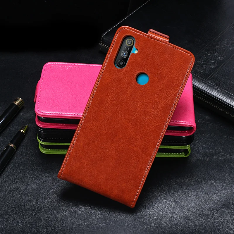 Realme C3 чехол, Роскошный кожаный флип-чехол для Realme RMX2020, защитный чехол для телефона чехол, задняя крышка