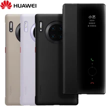 New Original HUAWEI MATE 30 Pro Case Official Smart View Flip HUAWEI MATE 30 5G Case Mirror Window Leather Wake Sleep Cover