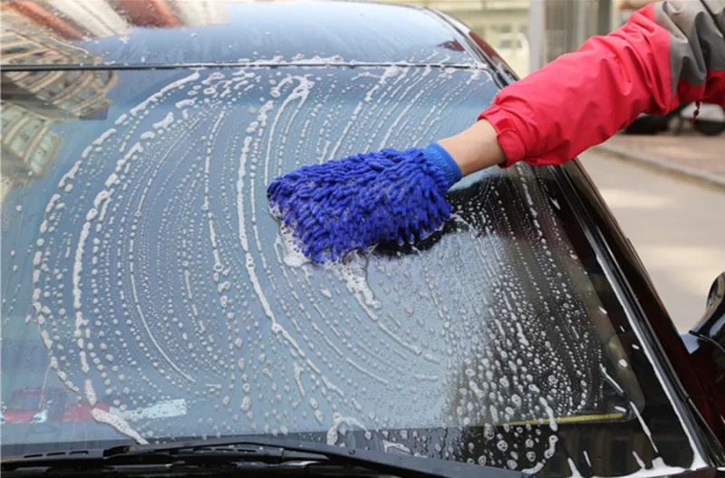 Ультратонкие волоконные синели перчатки для автомойки кисти из микрофибры мотоциклетная шайба щетки