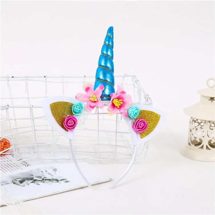 Повязка на голову &quotЕдинорог&quot Детские аксессуары для волос милые девушки