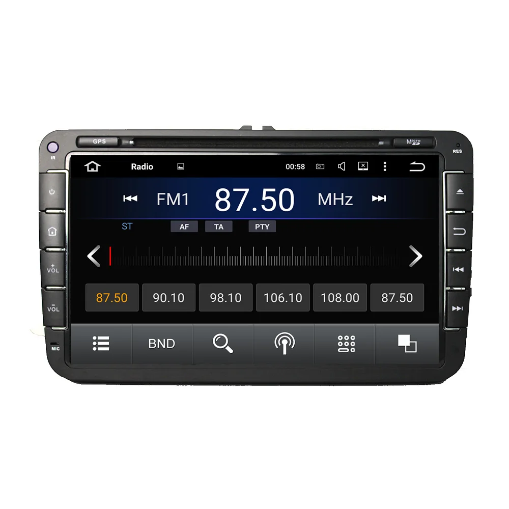 8 &quot2 Din ядер Android 9 0 автомобильный dvd плеер для VW сиденье Jetta 2006 2012 аудио стерео 1024*600