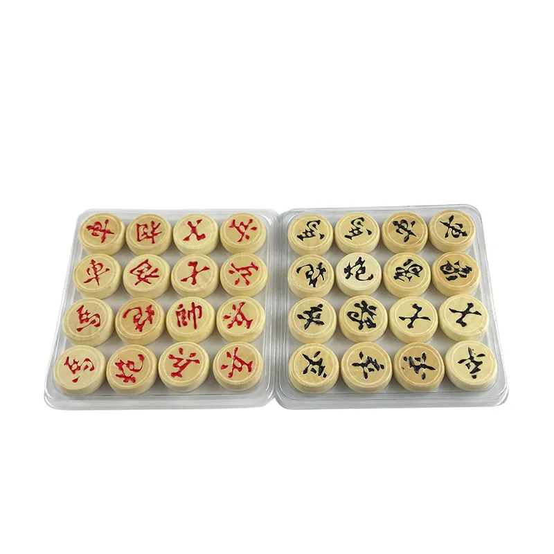 Easytoday традиционные китайские шахматы набор деревянных игр однотонная деревянная