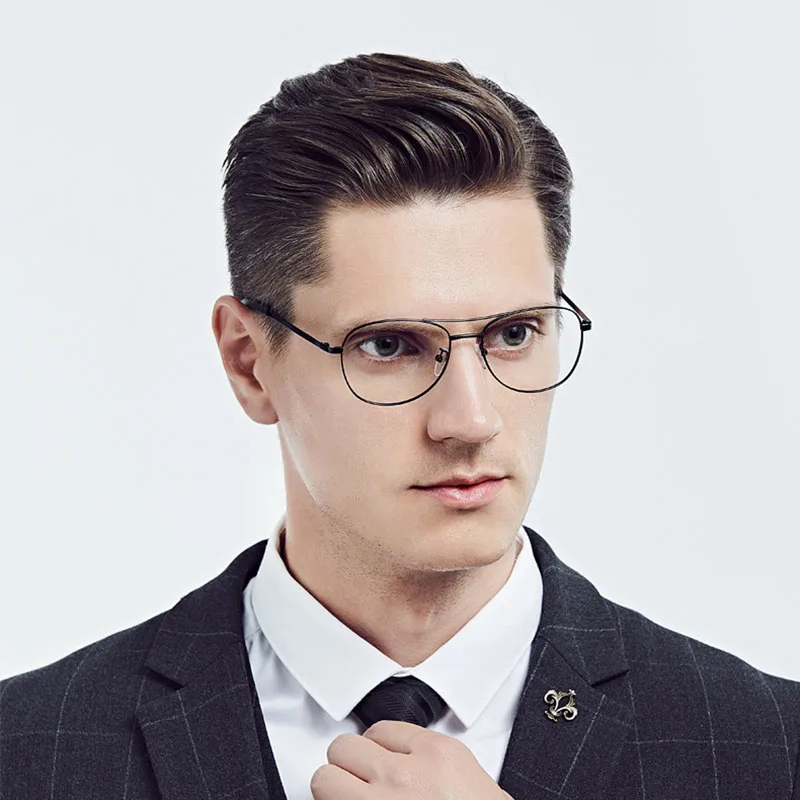 Женские и мужские ретро очки из металлического сплава для чтения близорукости