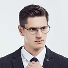 Женские и мужские ретро очки из металлического сплава, очки для чтения близорукости, оптические очки по рецепту с двойным мостиком, классические модные очки