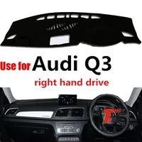 taijs factory hot selling 3colors polyester fibre car dashboard cover for audi q3 right hand drive