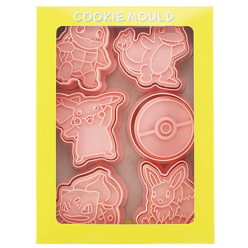 6pcs/Set Anime Pokemon Figures Cookie Cutters Cartoon DIY Bakery Mold Biscuit Press Stamp Embosser Sugar Pasty Cake Mould Toys | Игрушки и