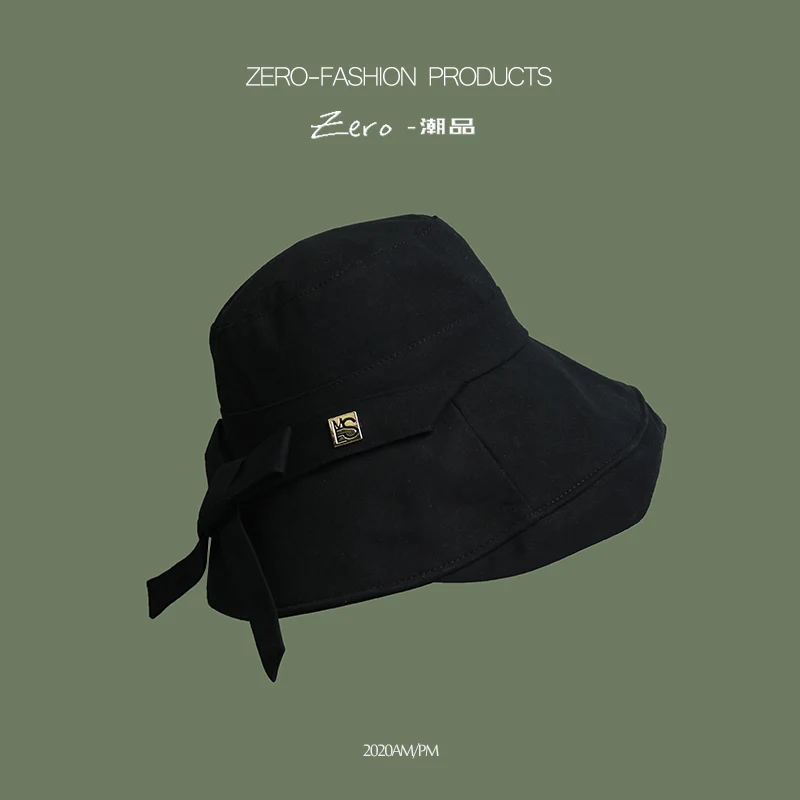 

Fashion Summer Big Brim Sun Hat For Female Seaside Sun Protection UV Cap Japanese Wild Fisherman Hat Korean Version 2021 NEW