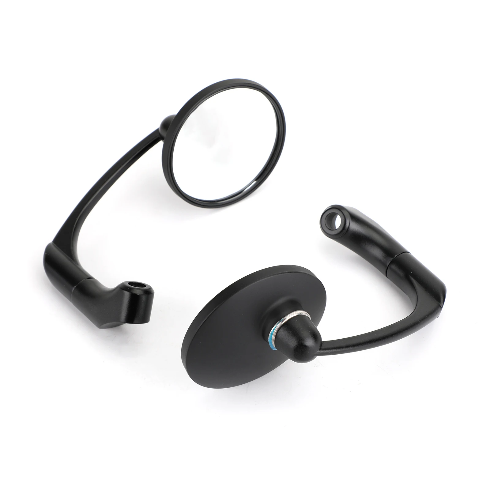 Areyourshop Мотоцикл L-Bar Круглые Задние Зеркала заднего обзора для кафе-рейсеров пара 8 мм 10 мм Универсальные аксессуары для мотора Kawasaki Yamaha.