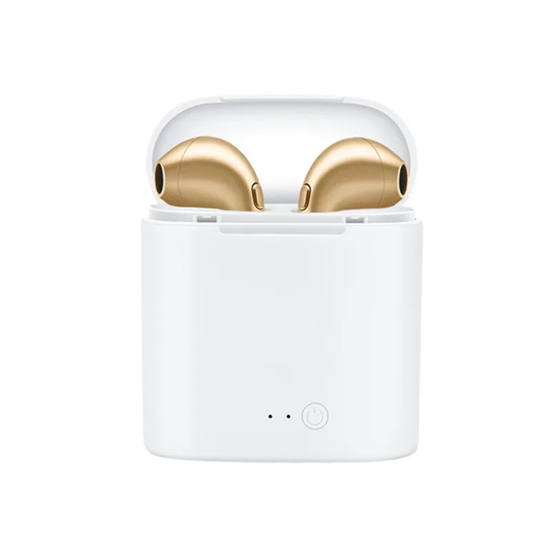 No Package Box-gold Беспроводные мини-наушники с Bluetooth, спортивные наушники с громкой связью, беспроводная гарнитура с зарядным устройством для смартфонов, наушники - Цвет: No Package Box-gold