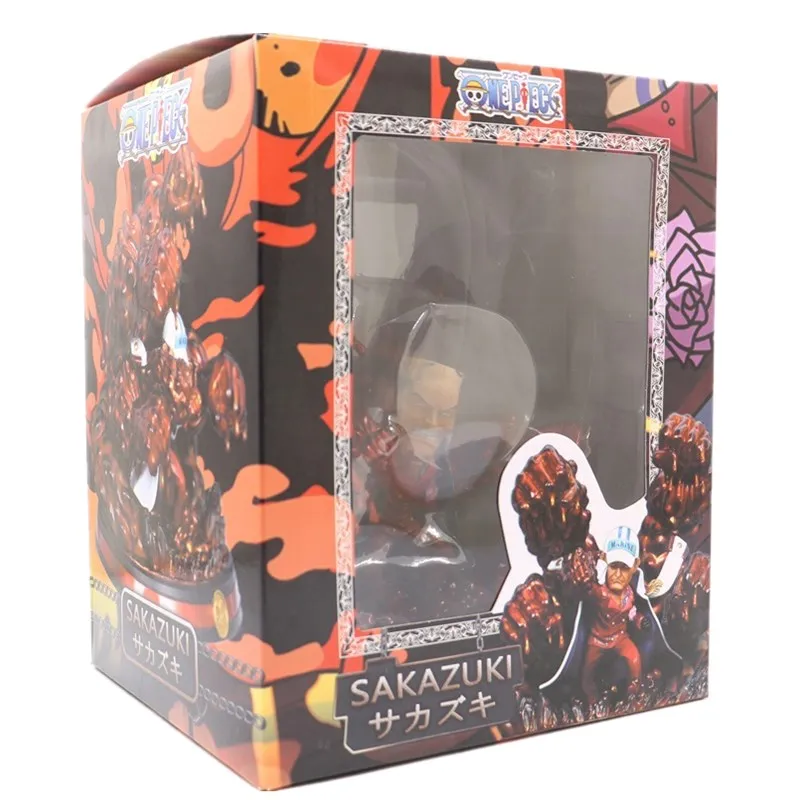 

Anime ONE PIECE Sakazuki Admiral Akainu Naval Headquarters BBT statue Box PVC Action Figure Collectible Model Toy 21CM T1