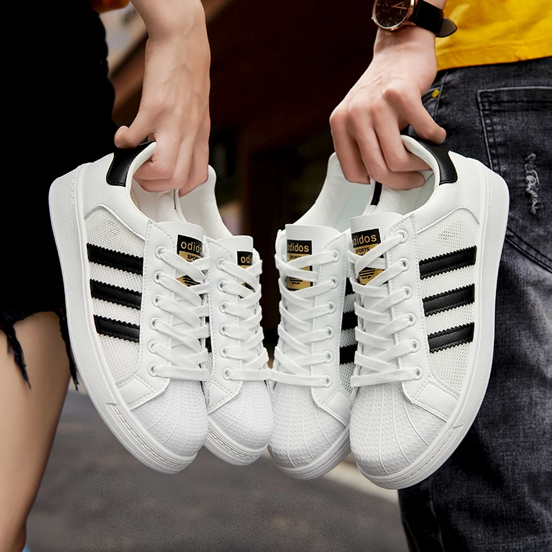 

2021 New Summer Shell Head White Breathable Net Shoes Men's Shoes Trend Men's Casual Board Shoes Non-Slip Versatile Couple Shoes