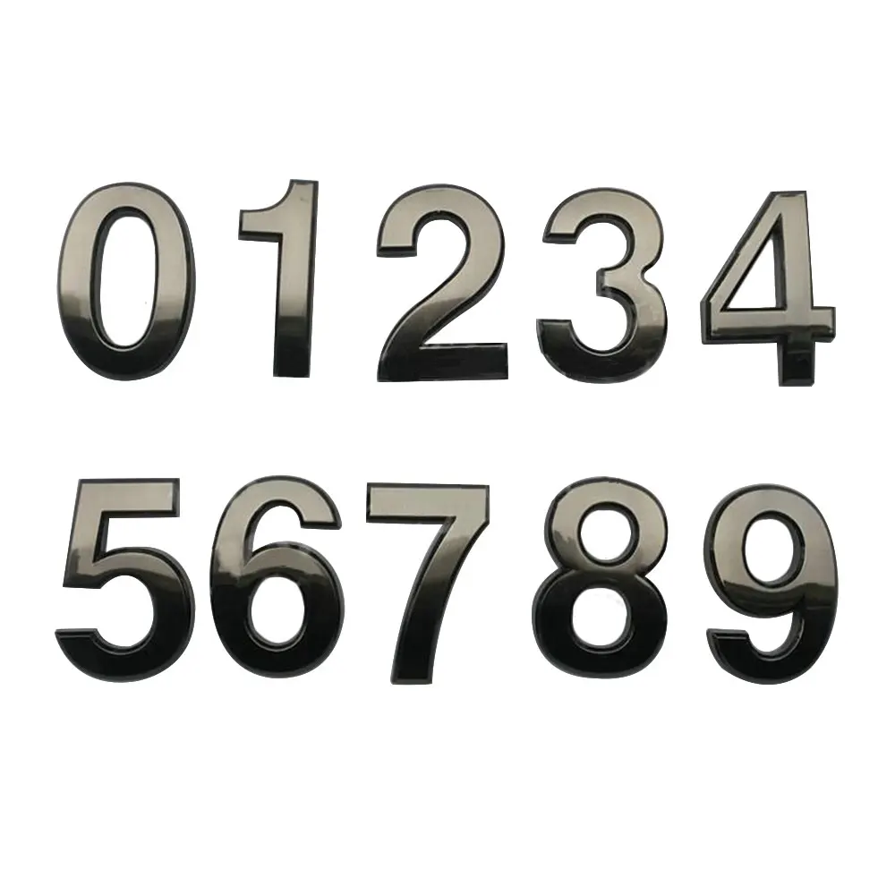 Plated Signs For Hotel Tea Room Numbers 0-9 Digital Signs