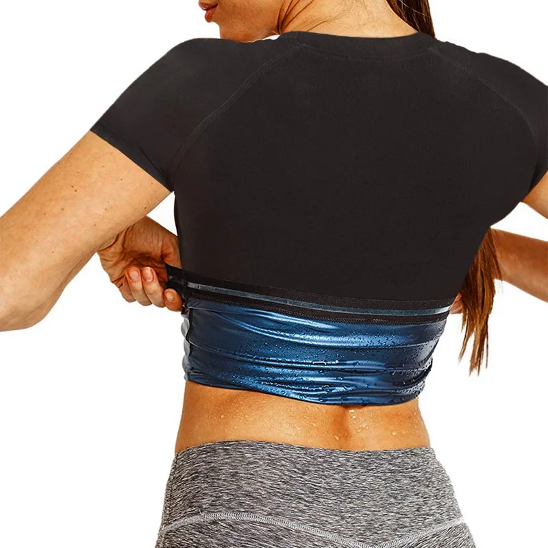 

Unisex Sauna Sweat Vest Waist Trainer Corset Workout Tank Top Slimming Body Shaper Compression Shirt Weight Loss Fat Burner