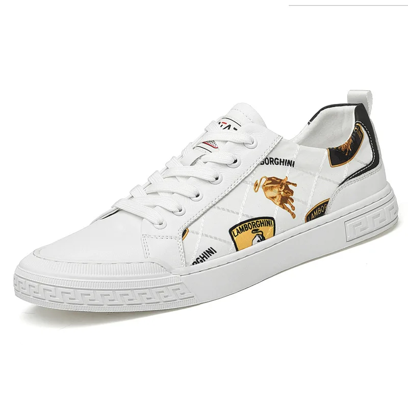 Кроссовки мужские из искусственной кожи повседневные светильник кие сникерсы