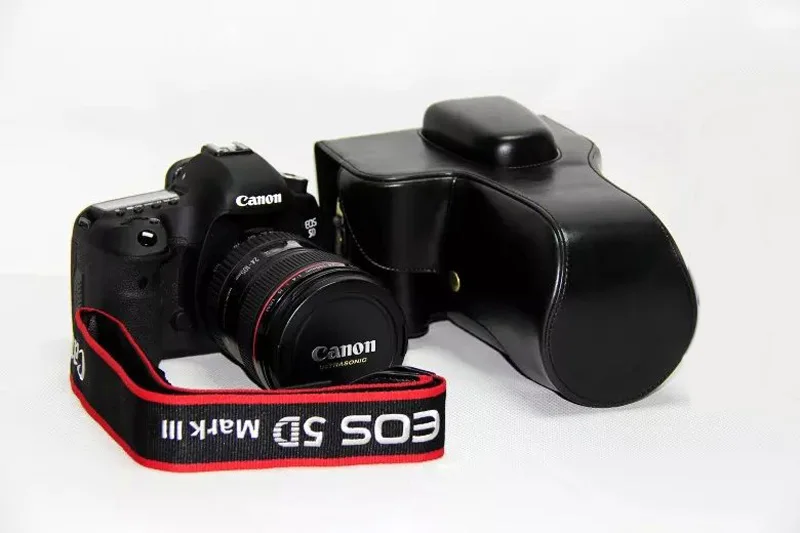 Кожаный чехол для камеры Canon EOS 5D Mark III 5Ds 5Dsr 5D3 24-105 мм объектив | Электроника