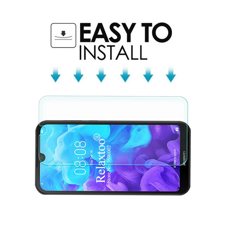 Стекло закаленное для смартфона Huawei Y5 2019 2 шт.|Защитные стёкла и плёнки телефонов|