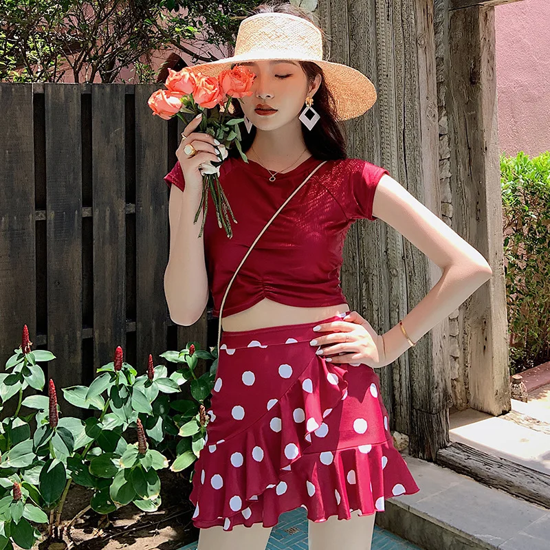 Женский купальный костюм в Корейском стиле купальник с эффектом пуш ап женский